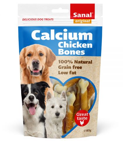 Sanal Calcium Chicken Bones  80g 1Unid