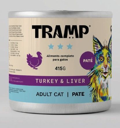 TRAMP 3* CAT PATE RICH/TURKEY WITH LIVER 415G 1UNI