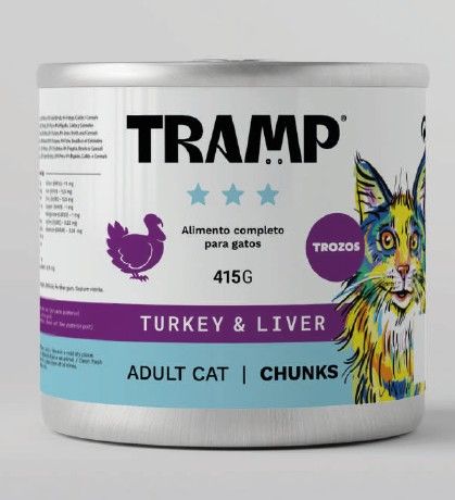 TRAMP 3* CAT CHUNKS RICH IN TURKEY WITH 415 G 1 UN