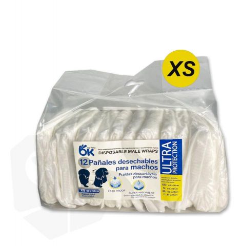 PAÑALES DESECHABLES PARA MACHOS SANHUK XS 