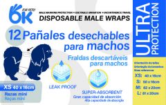 PAÑAL PARA MACHOS SANHUK L ( 81 X 20cm )