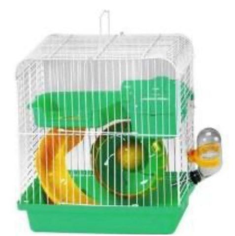 JAULA HAMSTER PEQUEÑA OVALADA 23x17x24,5cm