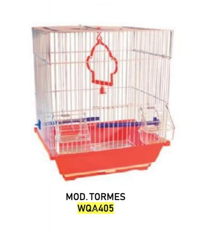 Jaula  TORMES desmontable barrote blanco 35X28X46