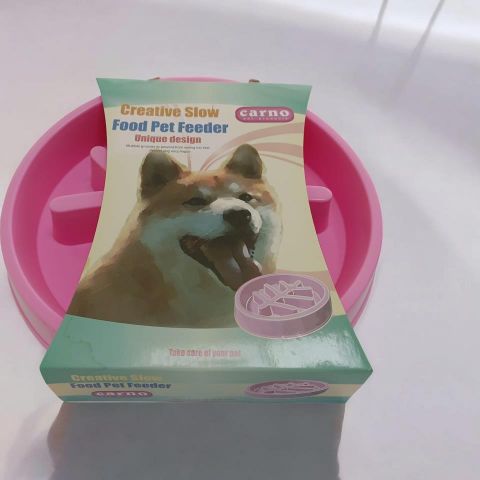 Comedero antivoracidad azul para perros y gatos 28