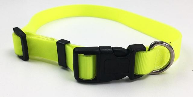 Collar AMARILLO nylon revestido de silicona 1.5-43